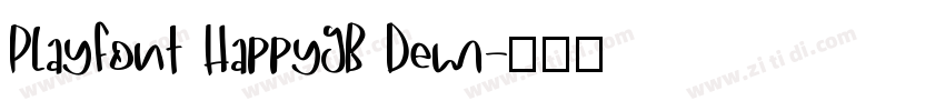 PlayFont HappyGB Dem字体转换
